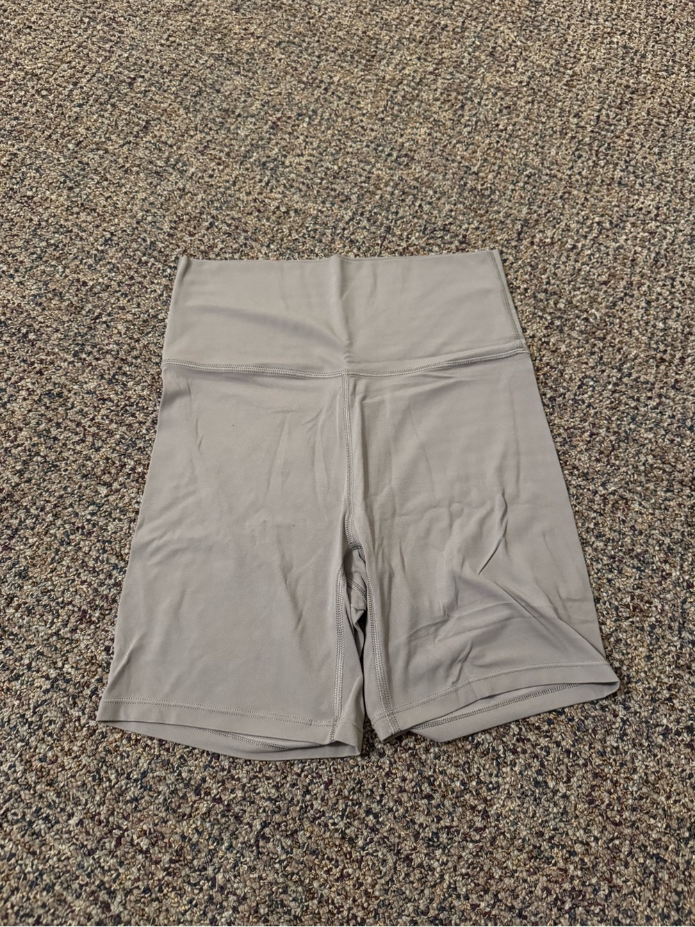 all in motion High-Waist Bike Shorts — Taupe